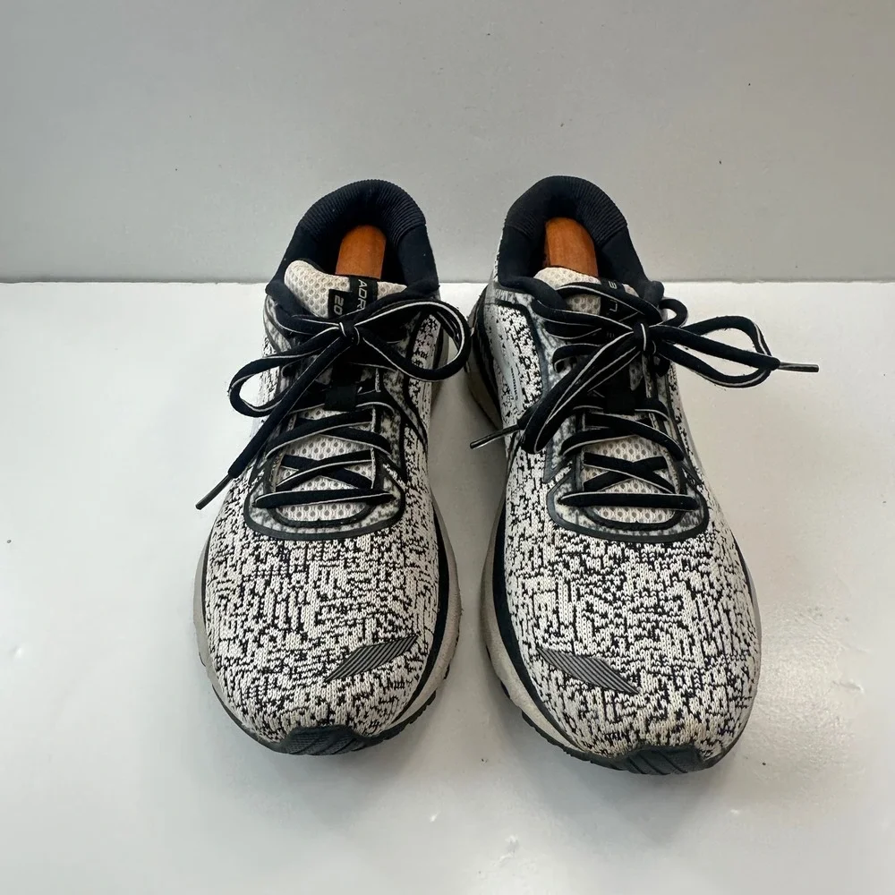 Brooks Adrenaline GTS 20 Running Shoes Cushioned Sneakers Black White Womens 9.5
